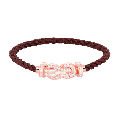 [Amore Jewelry]CHANCE LARGE 8 FIGURE BUCKLE FULL DIAMOND BRACELET ROSE GOLD