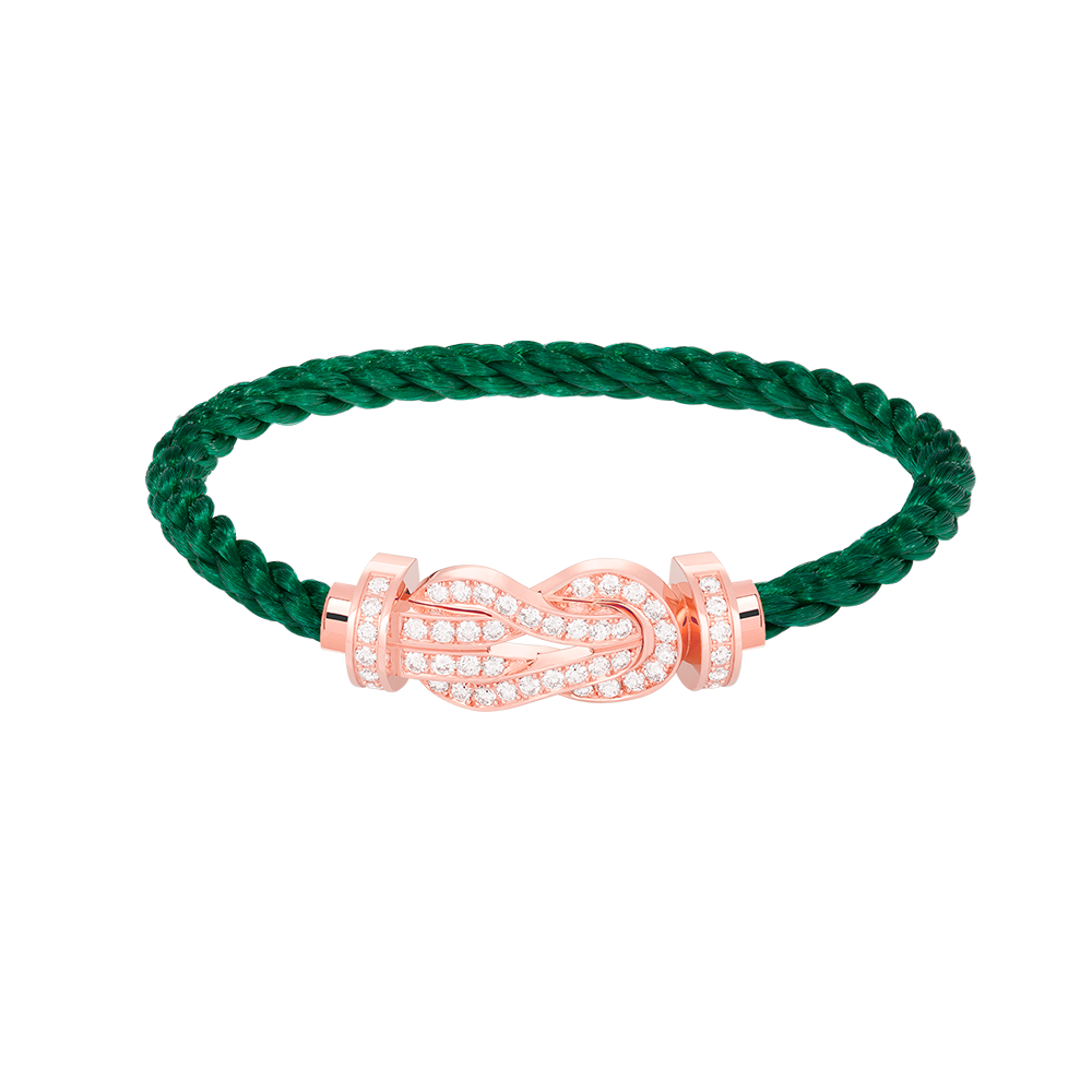 [Amore Jewelry]CHANCE LARGE 8 FIGURE BUCKLE FULL DIAMOND BRACELET ROSE GOLD