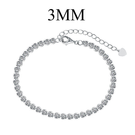 [Amore Jewelry]Ornate  Sparkling Round Cut Daily Bracelet