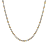 [Amore Jewelry]Delicate Round Shape Tennis Necklace