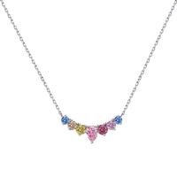 [Amore Jewelry]Dainty Colorful Heart Necklace
