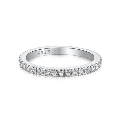 [Amore Jewelry]Delicate Sparkling Round Cut Daily Ring