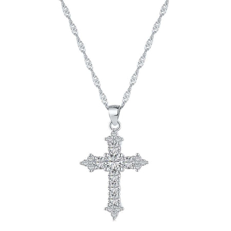 [Amore Jewelry]Delicate Cross Shape Necklace