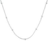[Amore Jewelry]Small Bead Clavicle Chain Simple Necklace