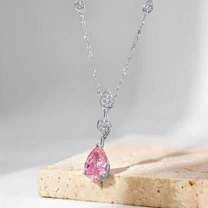 [Amore Jewelry]Dazzling Pear Cut Necklace