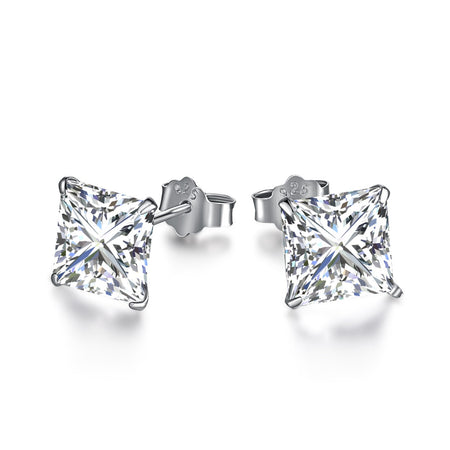 [Amore Jewelry]Ornate Square Shape Earrings