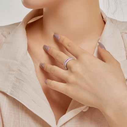 [Amore Jewelry]Ornate Colorful Radiant Cut Daily Ring