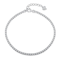 [Amore Jewelry]Radiant Shinning Princess Cut Tennis Bracelet