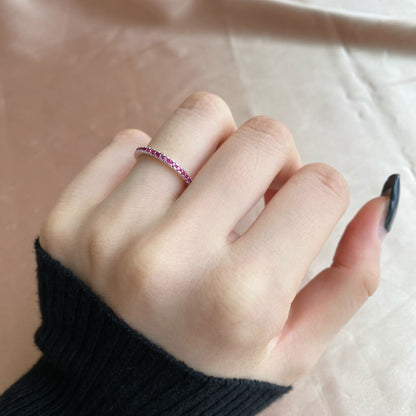 [Amore Jewelry]Delicate Sparkling Round Cut Daily Ring