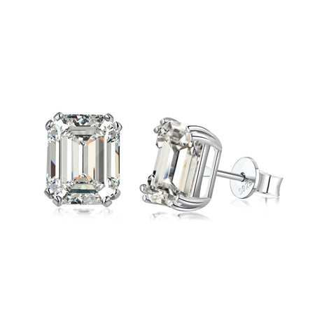 [Amore Jewelry]Dazzling Square Shape Earrings