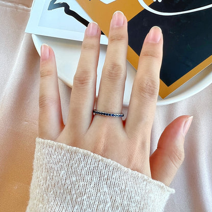[Amore Jewelry]Delicate Sparkling Round Cut Daily Ring