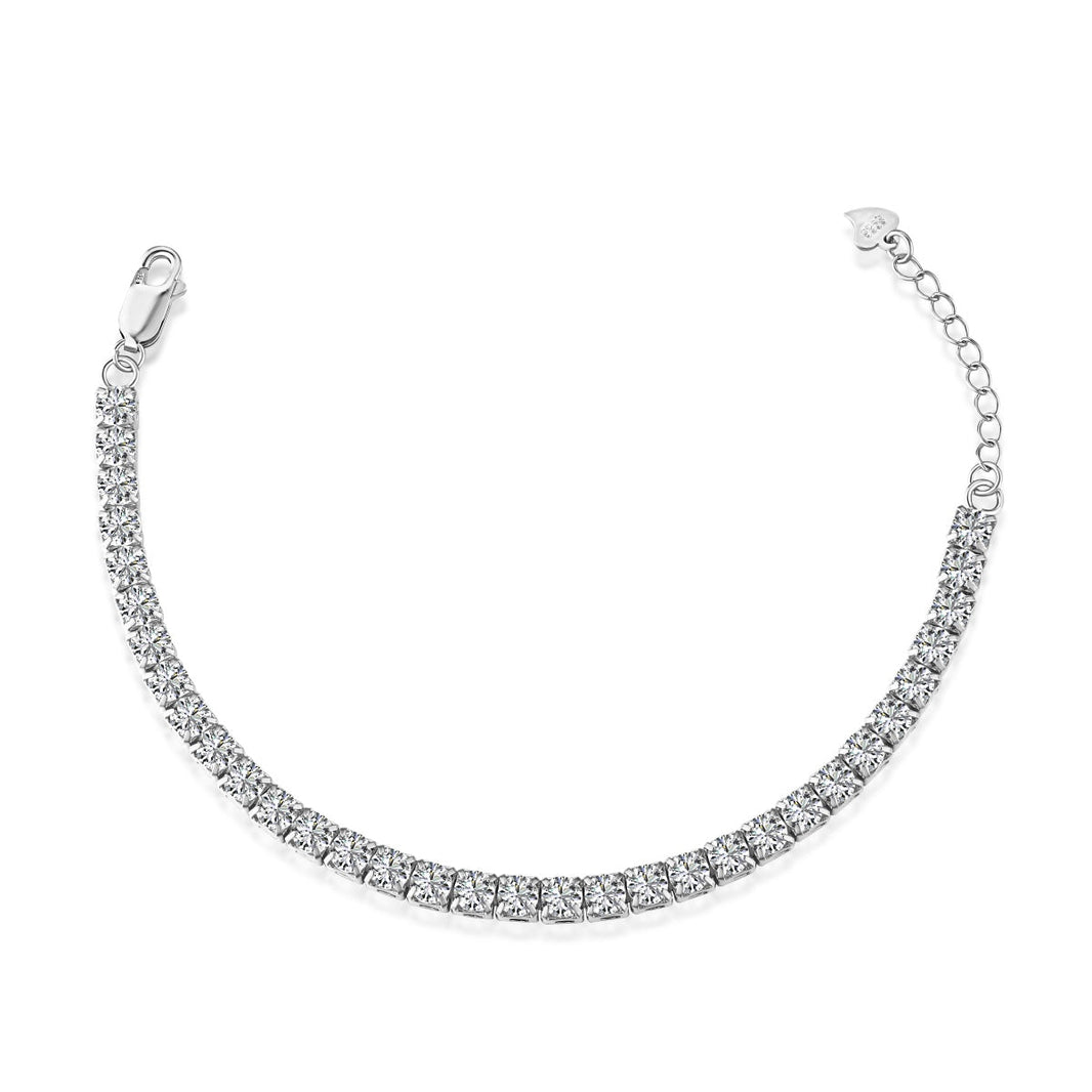 [Amore Jewelry]Sparkling Radiant Princess Cut Tennis Bracelet