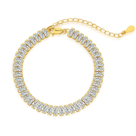 [Amore Jewelry]Exquisite Emerald Cut Daily Bracelet