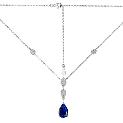 [Amore Jewelry]Dazzling Pear Cut Necklace