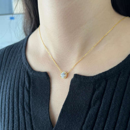 [Amore Jewelry]Luxurious Round Cut Necklace