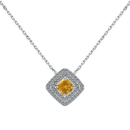 [Amore Jewelry]Sparkling Asscher Cut Necklace