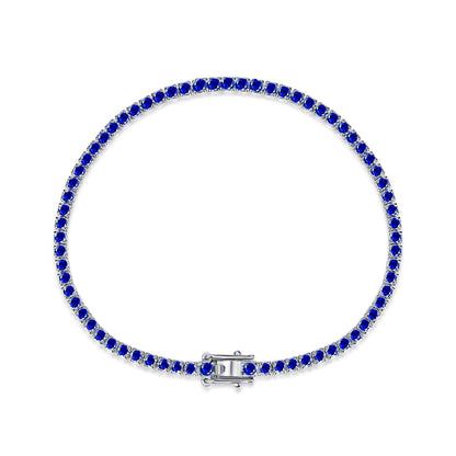 [Amore Jewelry]Dazzling Colorful Round Cut Daily Bracelet