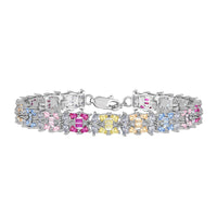 [Amore Jewelry]Delicate Colorful Multi Cut Party Bracelet