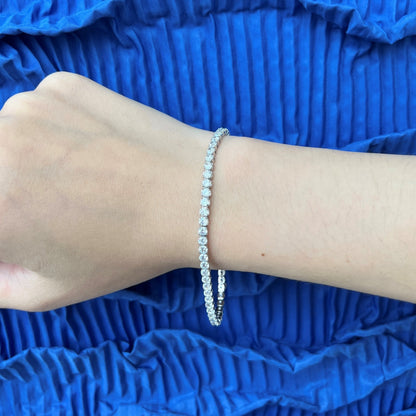 [Amore Jewelry]Sparkling Round Cut Daily Bracelet