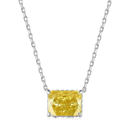 [Amore Jewelry]Luxurious Square Shape Colorful Necalack