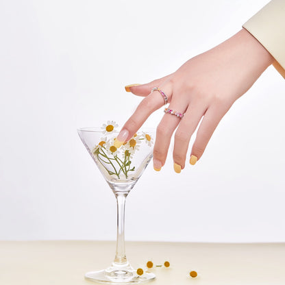 [Amore Jewelry]Dazzling Polychromatic Multi cut Daily Ring