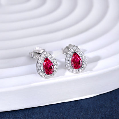 [Amore Jewelry]Luxurious Water Drop Shape Earrings
