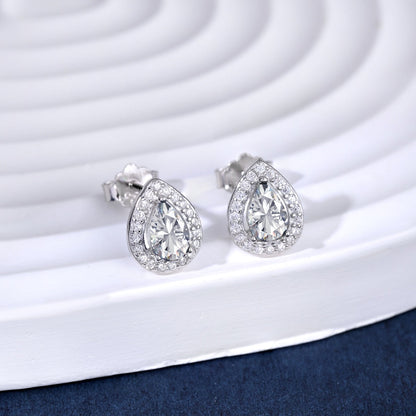 [Amore Jewelry]Luxurious Water Drop Shape Earrings