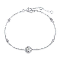 [Amore Jewelry]Dazzling Round Cut Shape Bracelet