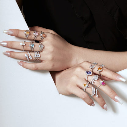 [Amore Jewelry]Unique Vivid Snake Shape Daily Ring