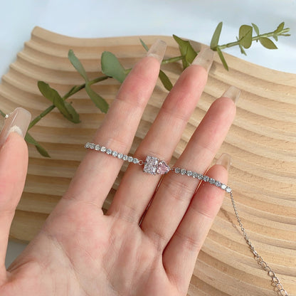 [Amore Jewelry]Dazzling Unique Multi Shape Lover Bracelet