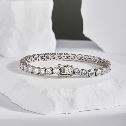 [Amore Jewelry]Ornate Sparkling Round Cut Wedding Bracelet