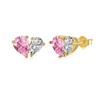 [Amore Jewelry]Dazzling Elegant Heart Cut Lover Earrings