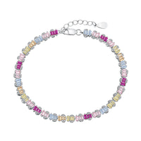 [Amore Jewelry]Delicate Colorful Emerald Cut Party Bracelet