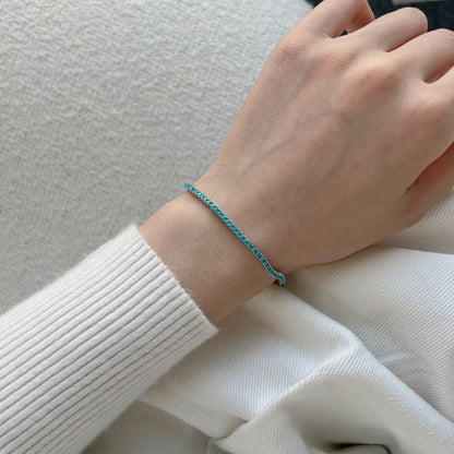 [Amore Jewelry]Dazzling Exquisite Round Cut Daily Bracelet