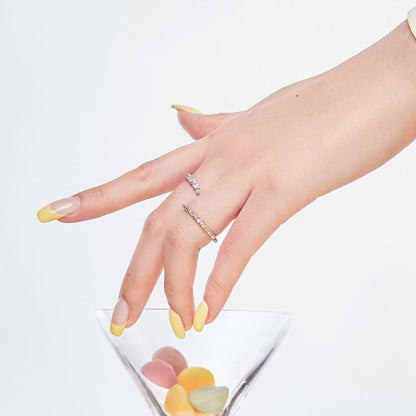 [Amore Jewelry]Dainty Ebullient Round Cut Daily Ring