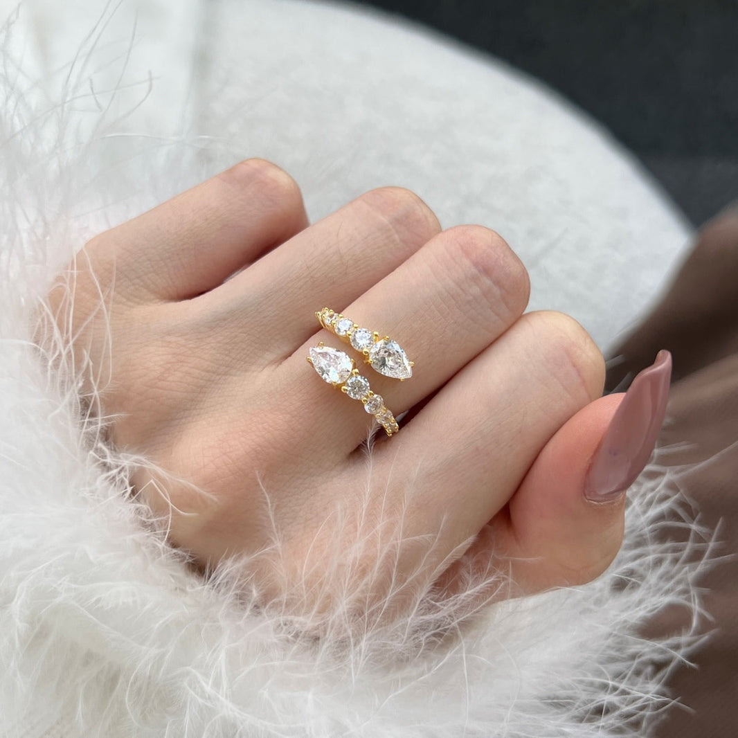 [Amore Jewelry]Delicate Lively Snake Shape Daily Ring