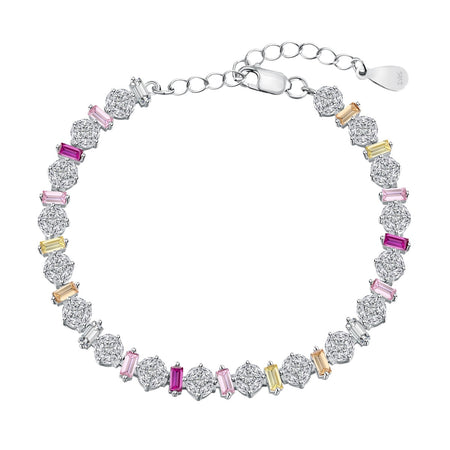 [Amore Jewelry]Radiant Colorful Round Shape Daily Bracelet