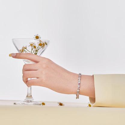 [Amore Jewelry]Dazzling Radiant Multi Cut Daily Bracelet