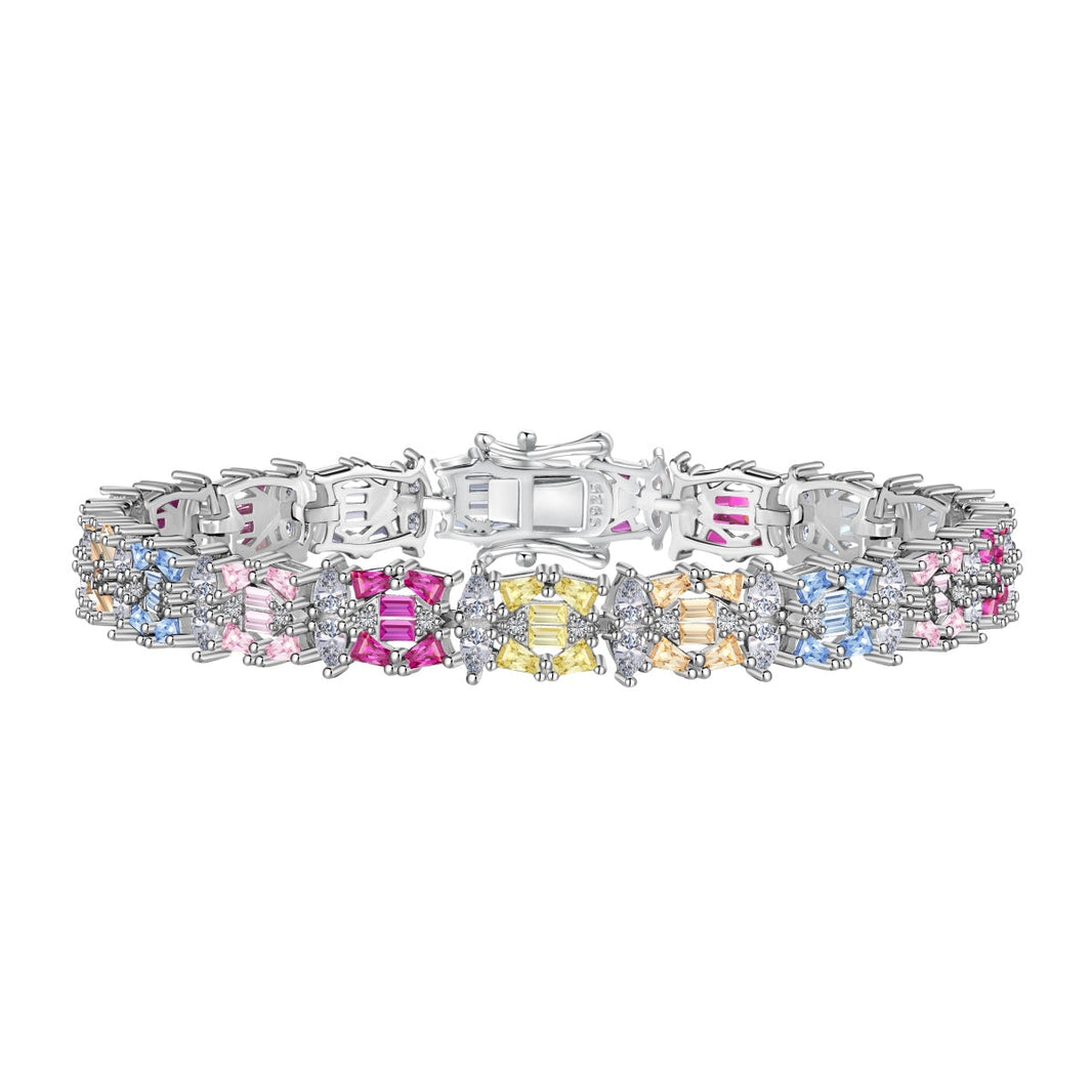 [Amore Jewelry]Delicate Colorful Multi Cut Party Bracelet