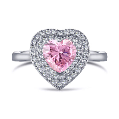 [Amore Jewelry]Delicate Ebullient Heart Shape Wedding Ring