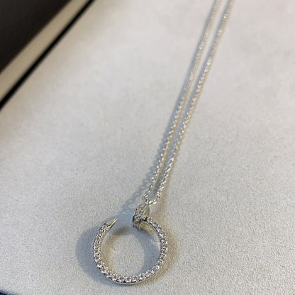 [Amore Jewelry]JUSTE NECKLACE SILVER DIAMONDS