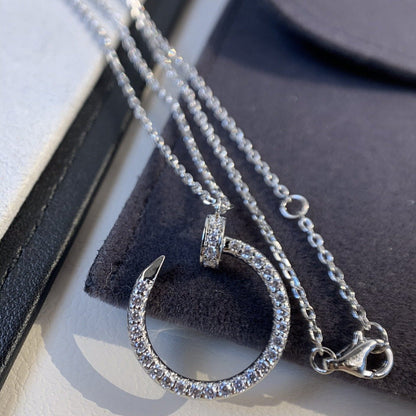 [Amore Jewelry]JUSTE NECKLACE SILVER DIAMONDS