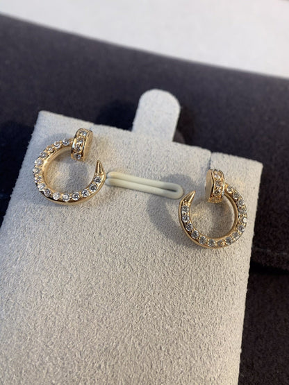 [Amore Jewelry]JUSTE EARRINGS GOLD DIAMONDS
