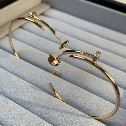 [Amore Jewelry]JUSTE EARRINGS GOLD DIAMONDS 1.8MM