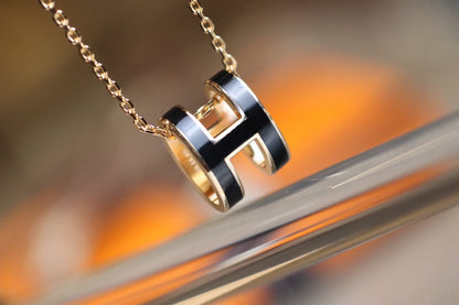 [Amore Jewelry]POP H PEDANT PINK GOLD