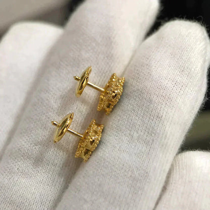 [Amore Jewelry]CLOVER MINI 9.5MM MALACHITE  EARRINGS