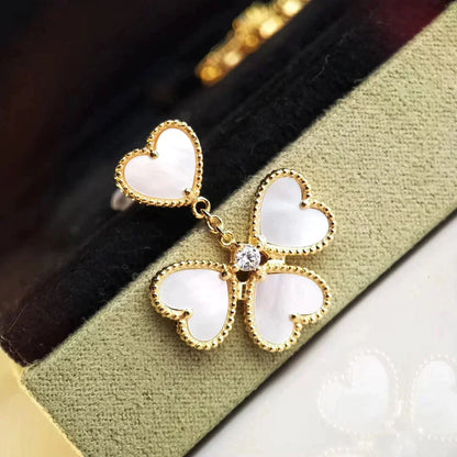 [Amore Jewelry]CLOVER SWEET WHITE MOP EARRINGS