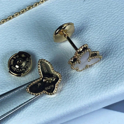[Amore Jewelry]SWEET BUTTERFLY MOP EARSTUDS