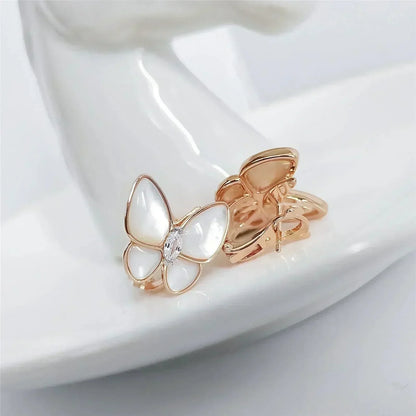 [Amore Jewelry]BUTTERFLY MOP DIAMOND EARRINGS