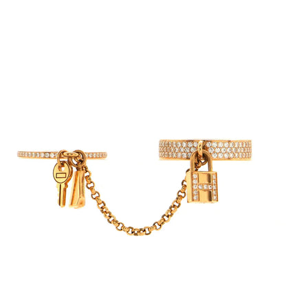 [Amore Jewelry]HM KELLY CLOCHETTE DOUBLE RING IN  WITH DIAMONDS
